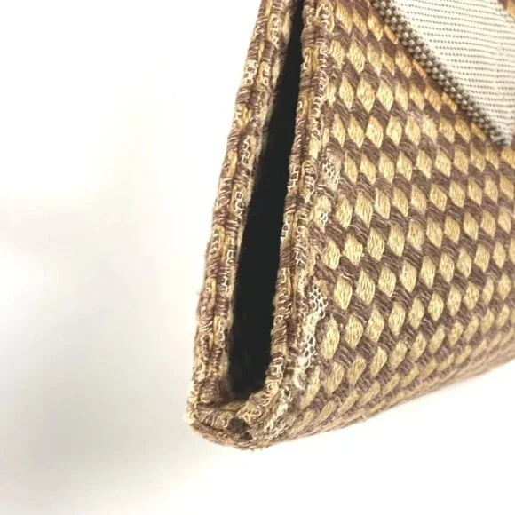 HERMES Panier Bus PM Bag Tote Bag Beach bag Hand Bag linen Beige/Brown